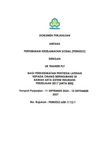 PERKESO Certificate